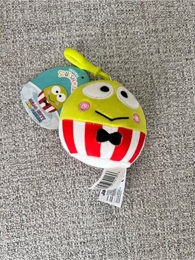 Squishmallows Kellytoy Sanrio Mini Plush 3.5" Keroppi Clip On Key Chain